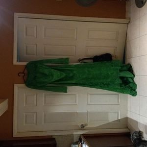 Hebeos Limited- Women's Formal Gown, Green, Size XL